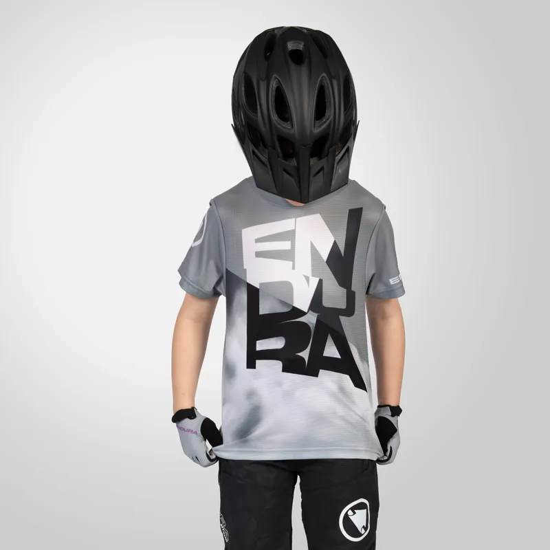 Endura Kids SingleTrack Core SS Tee Dreich Grey-1