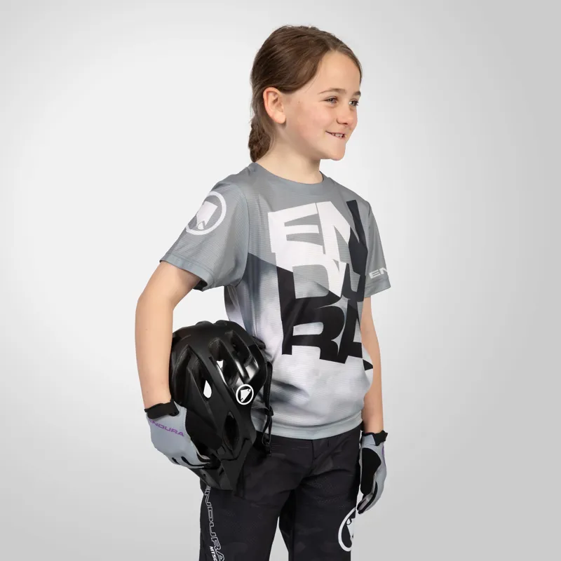 Endura Kids SingleTrack Core SS Tee Dreich Grey-2
