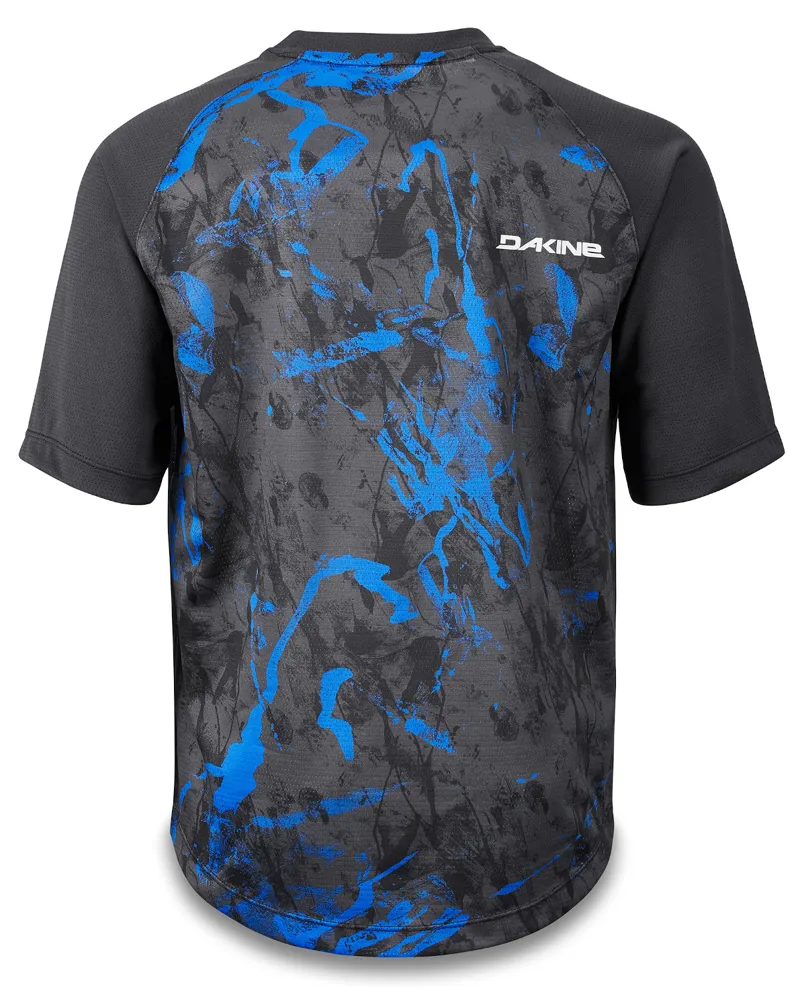 Dakine Prodigy Youth SS Jersey Cyan Scribble-1