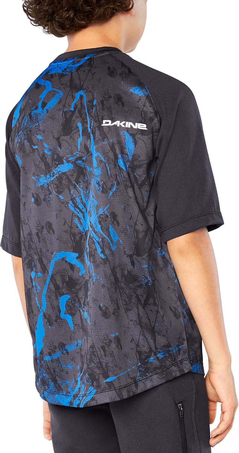 Dakine Prodigy Youth SS Jersey Cyan Scribble-3