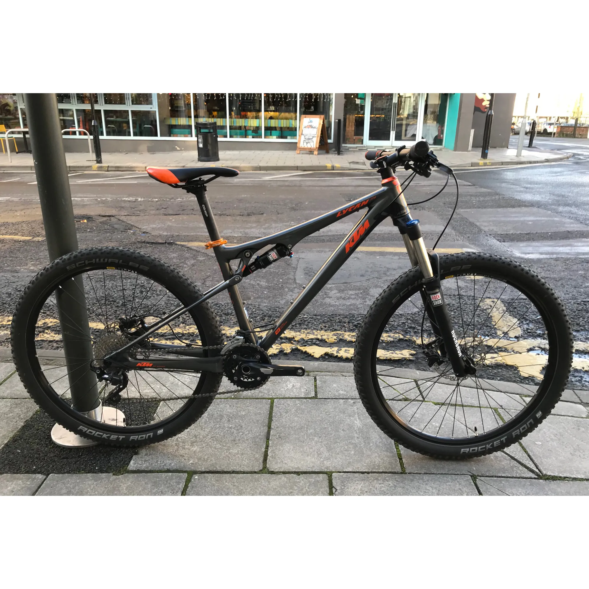 Second Hand KTM Lycan 274 Mountain Bike 15Inch 2016 Graphite/Org