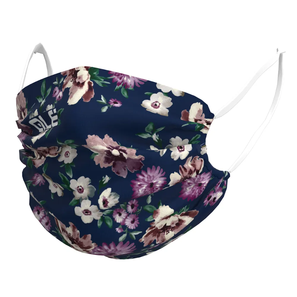Image of Ale Washable Face Mask Fiori Navy