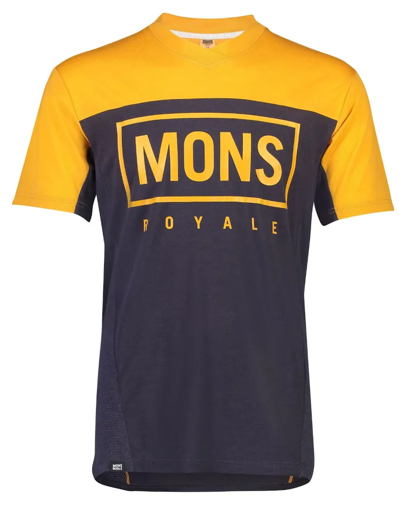 Mons Royale Redwood Enduro VT SS Jersey Gold/9 Iron