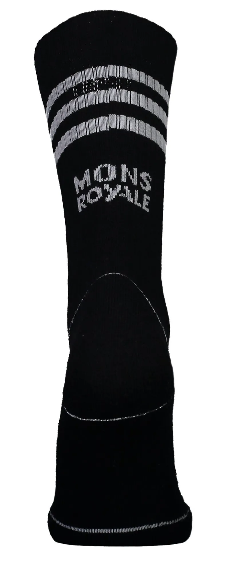 Mons Royale Signature Crew Socks Black/Grey-1