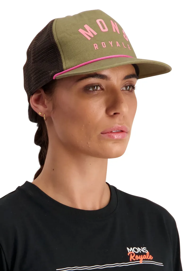 Mons Royale The ACL Trucker Cap Khaki Rose-2