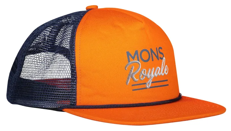 Mons Royale The ACL Trucker Cap Atlantic/Orange Smash