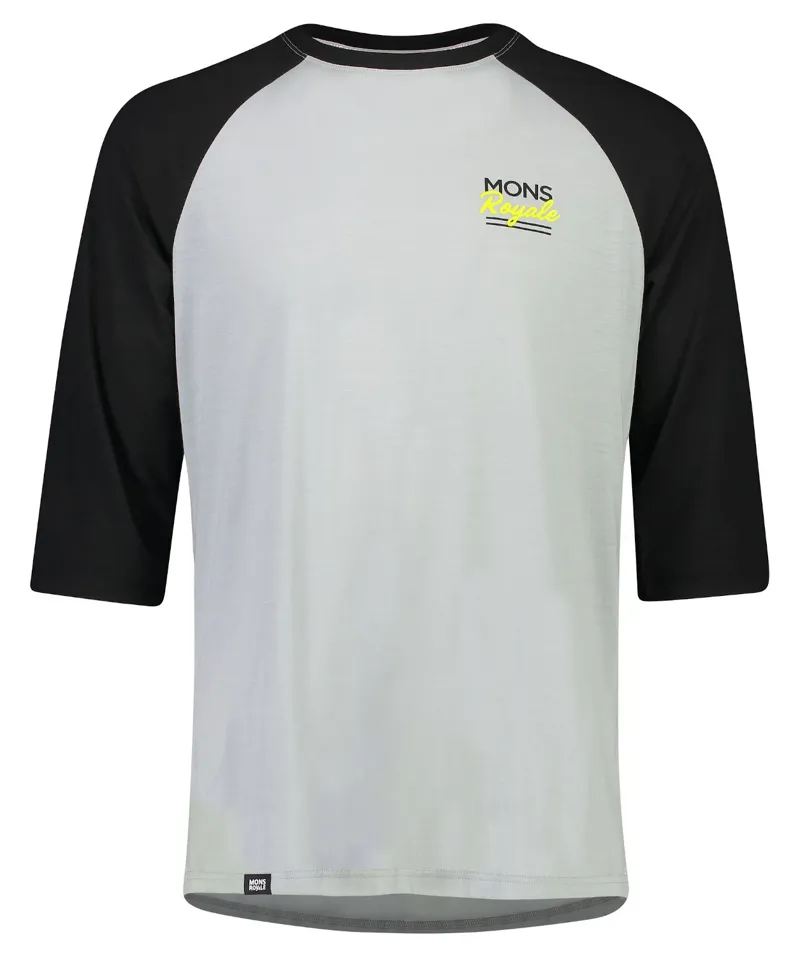 Mons Royale Tarn Freeride Raglan 3/4 Jersey Black/Grey