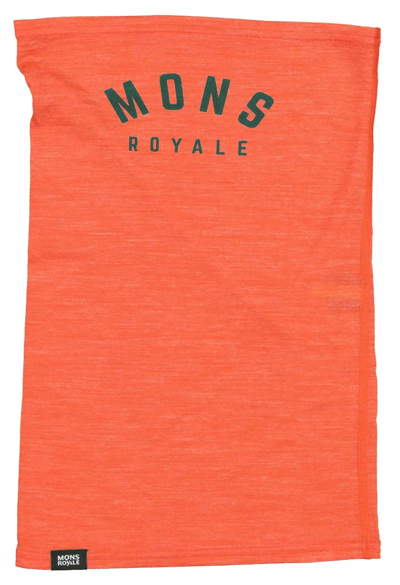 Mons Royale Light Adventure Neck Warmer Orange Smash-1