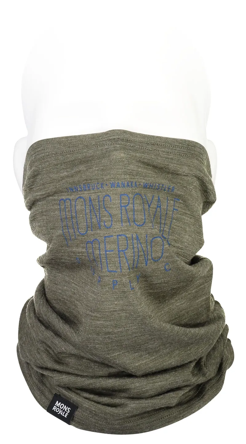 Mons Royale Light Adventure Neck Warmer Olive