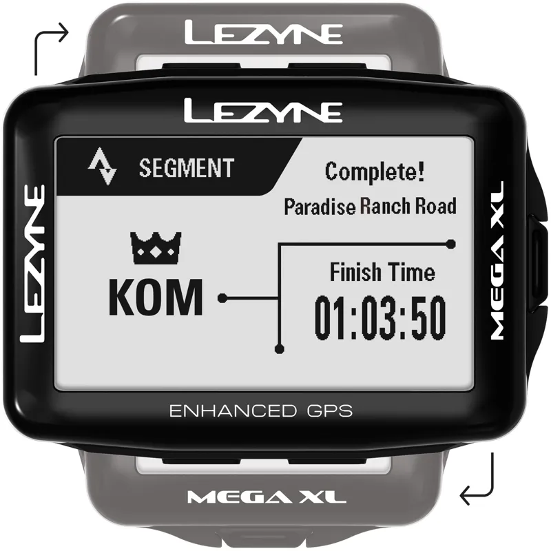 Lezyne Mega XL GPS Cycle Computer Black-1