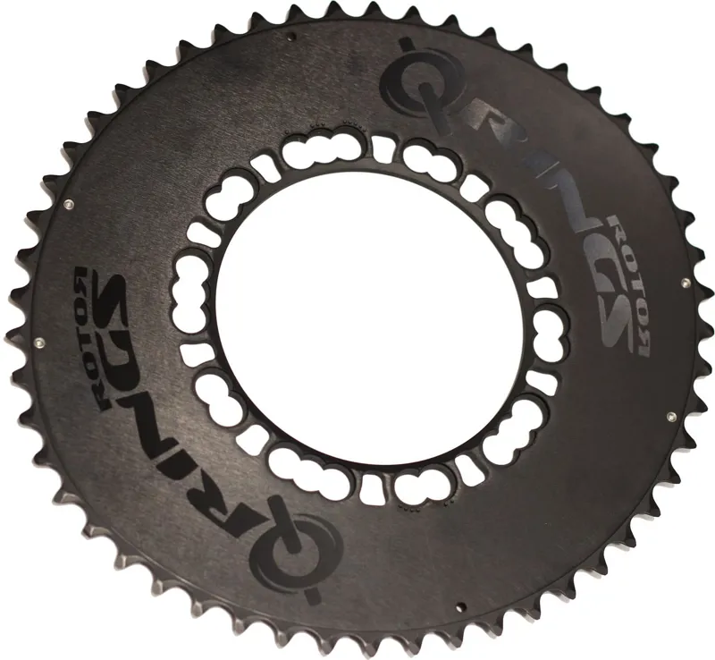 Rotor Q-Ring Aero BCD110 Chainring Black