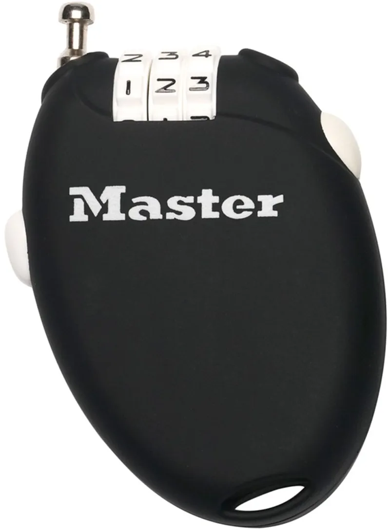 Masterlock 2x700mm Retractable 3 Diget Combination Lock Black