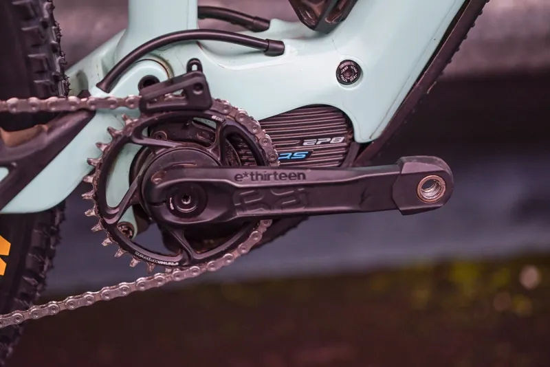 2nd Hand Orbea Rise M10 Medium Electric Bike 2021 Ice Green/Ocean-2