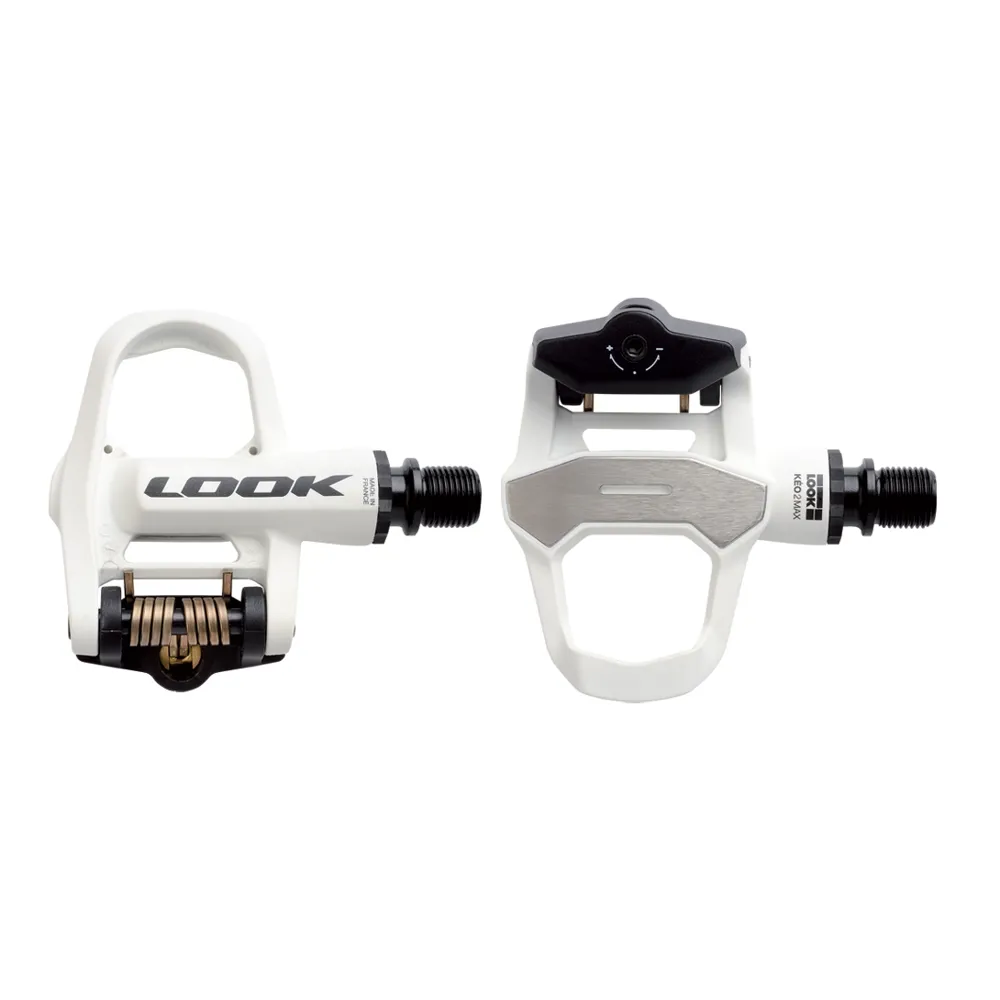 Look Look KEO 2 MAX Pedal CroMo Axle w/Keo Cleat 125g Black/White