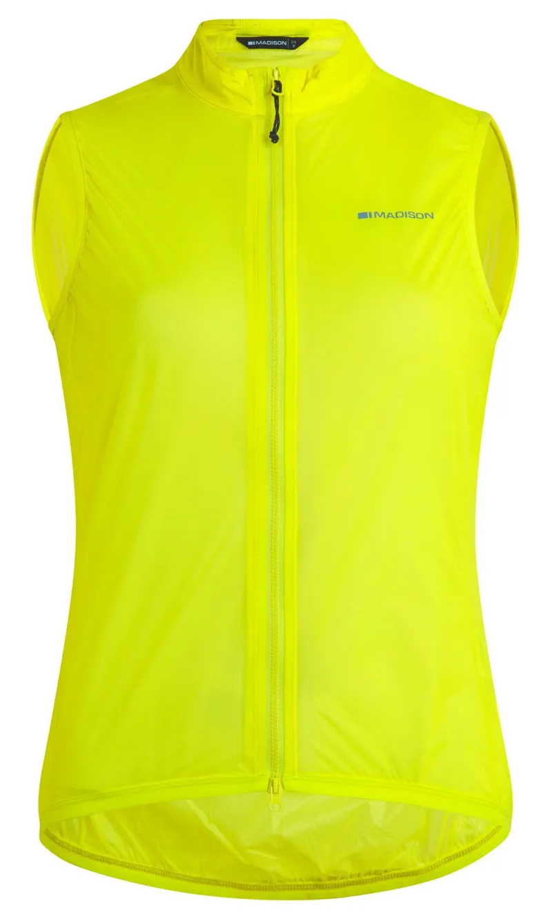 Madison Flux Ultra Packable Waterproof Womens Road Gilet Yellow