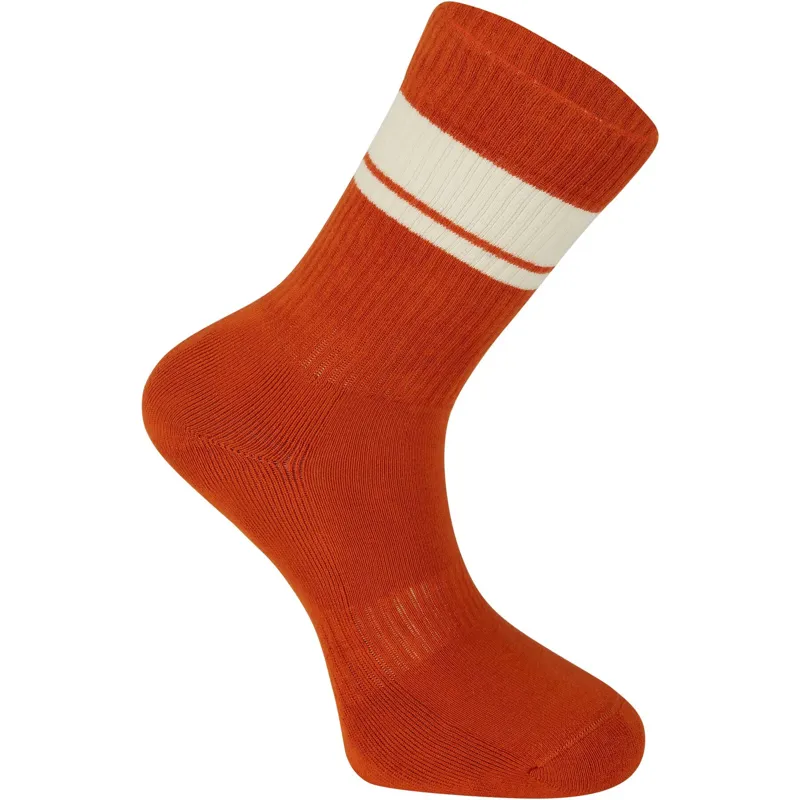 Madison Roam Isoler Road Crew Socks Rust Orange