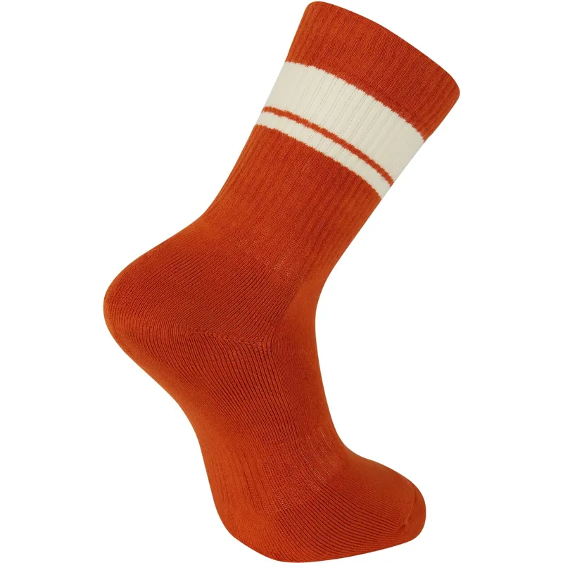 Madison Roam Isoler Road Crew Socks Rust Orange-1