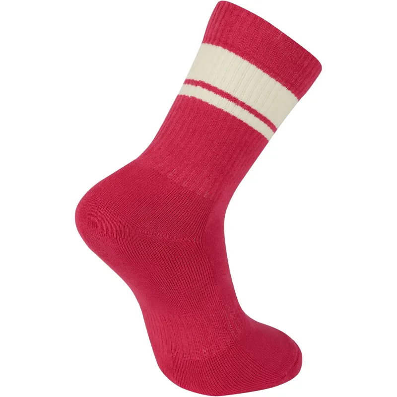 Madison Roam Isoler Road Crew Socks Magenta Pink-1