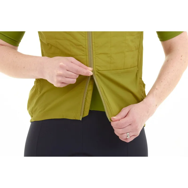 Madison Roam Women's Windproof Packable Primaloft Gilet Moss Green-3