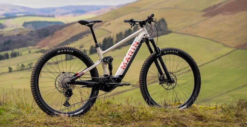 Marin Rift Zone E1 Electric Bike 2024 Grey/Red-6