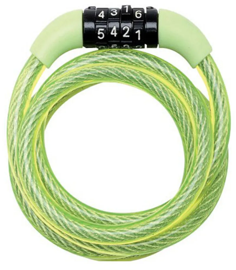 Master Lock 1200x8mm Combination Self Coiling Cable Lock Mint Green