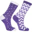 Madison Sportive Mid Socks Twin Pack Ziggy Purple Reign/White