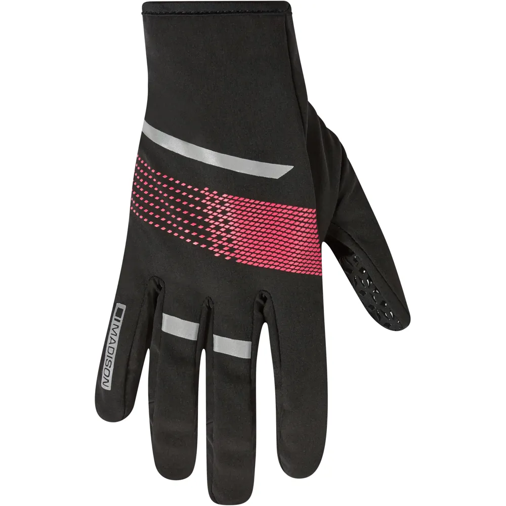 Image of Madison Element Womens Softshell Gloves Black/Pink