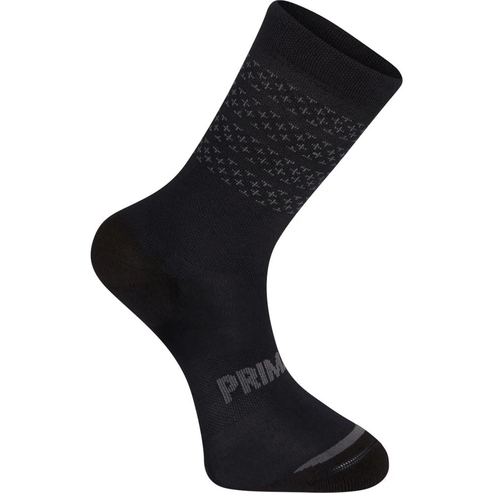 Image of Madison Explorer Primaloft Socks Stripe Phantom/Castle Grey