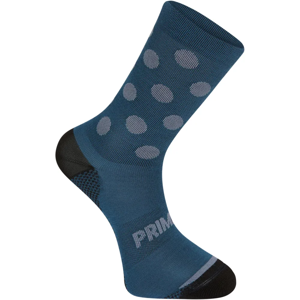 Image of Madison Explorer Primaloft Socks Polka Navy Haze/Shale Blue