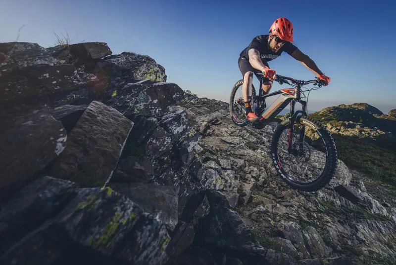 Mondraker eCrusher Carbon R Plus Electric Bike 2018 Grey/Orange-9