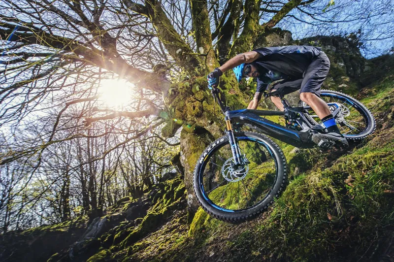 Mondraker eCrusher Carbon RR Plus Electric Bike 2018 Grey/Blue-11