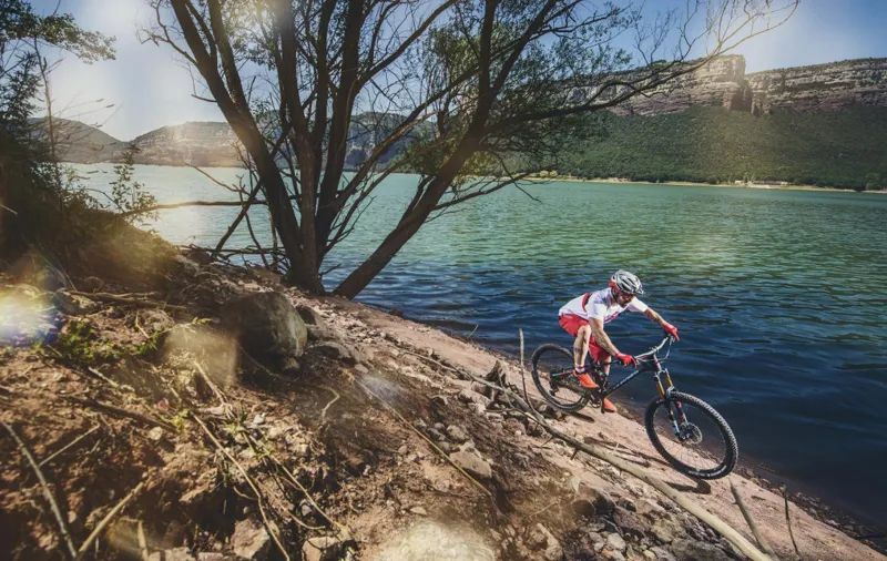 Mondraker Foxy Carbon RR 27.5 Mountain Bike 2018 Red/Blue-10