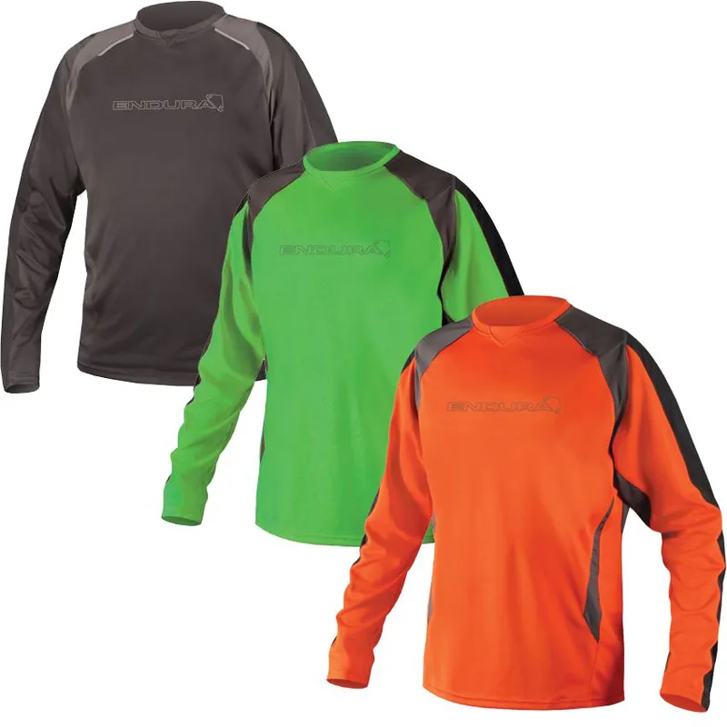 Endura MT500 Burner II LS Jersey Orange-1