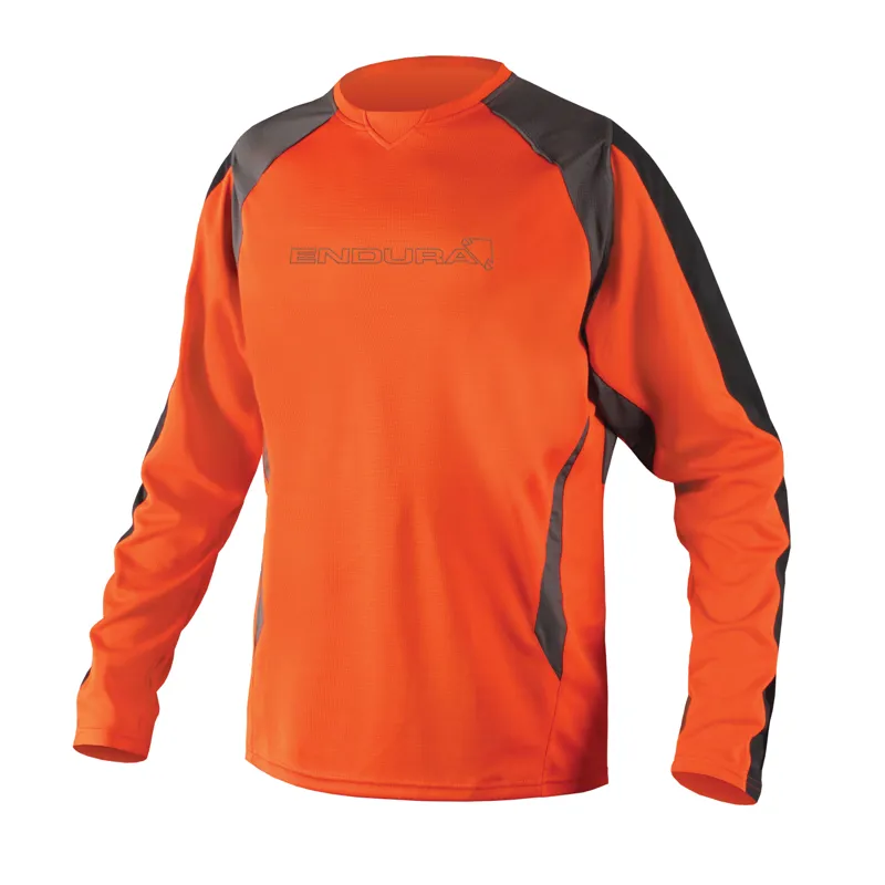 Endura MT500 Burner II LS Jersey Orange
