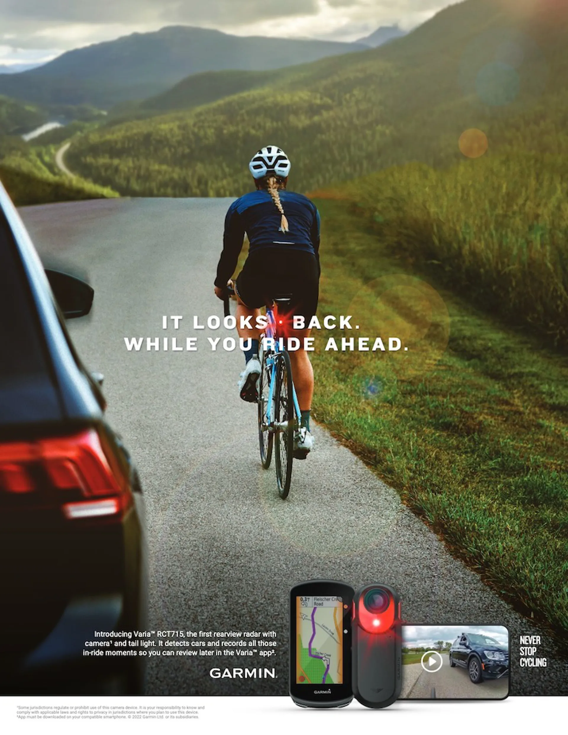 Garmin Varia RCT715 Radar Camera Tail Light