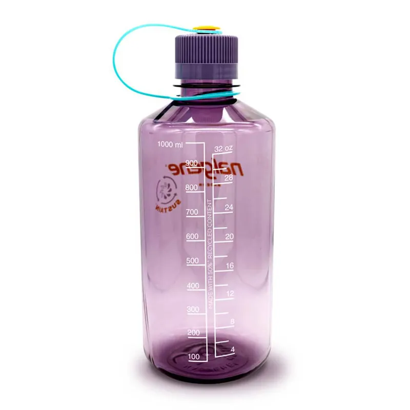 Nalgene Narrow Mouth Sustain Tritan 50% Recycled 1L Bottle Aubergine-1