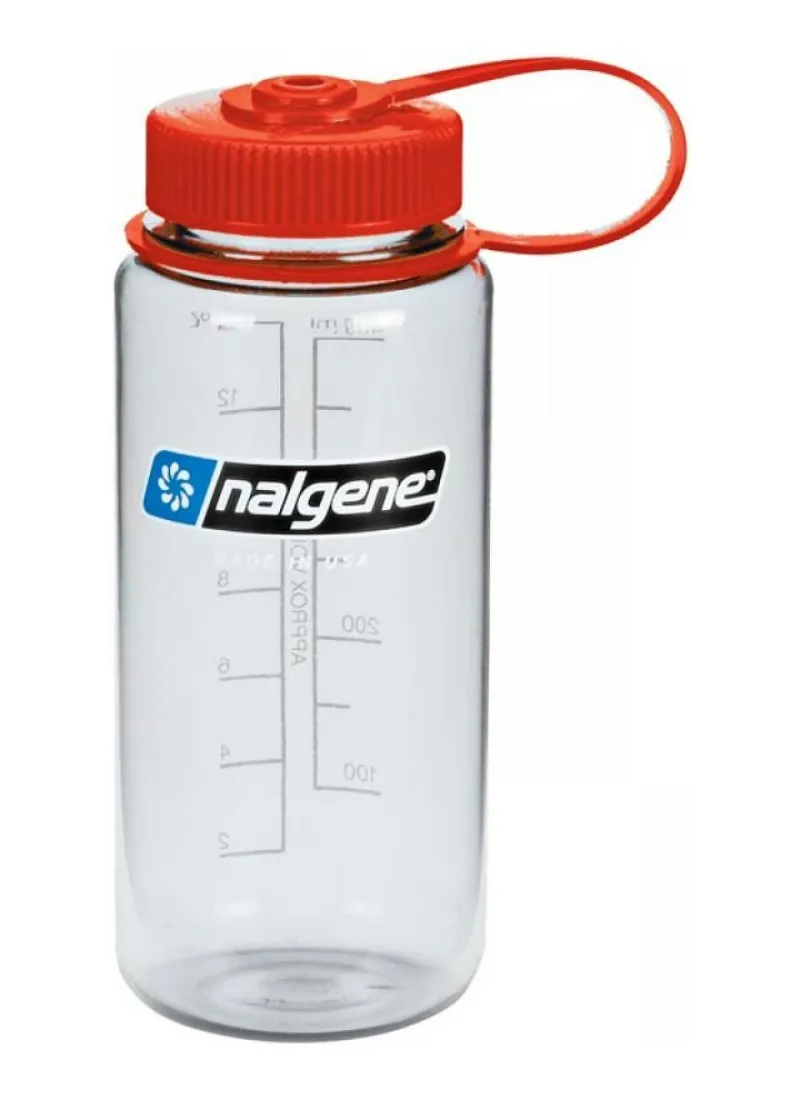 Nalgene Wide Mouth Bottle 500ml Clear Red