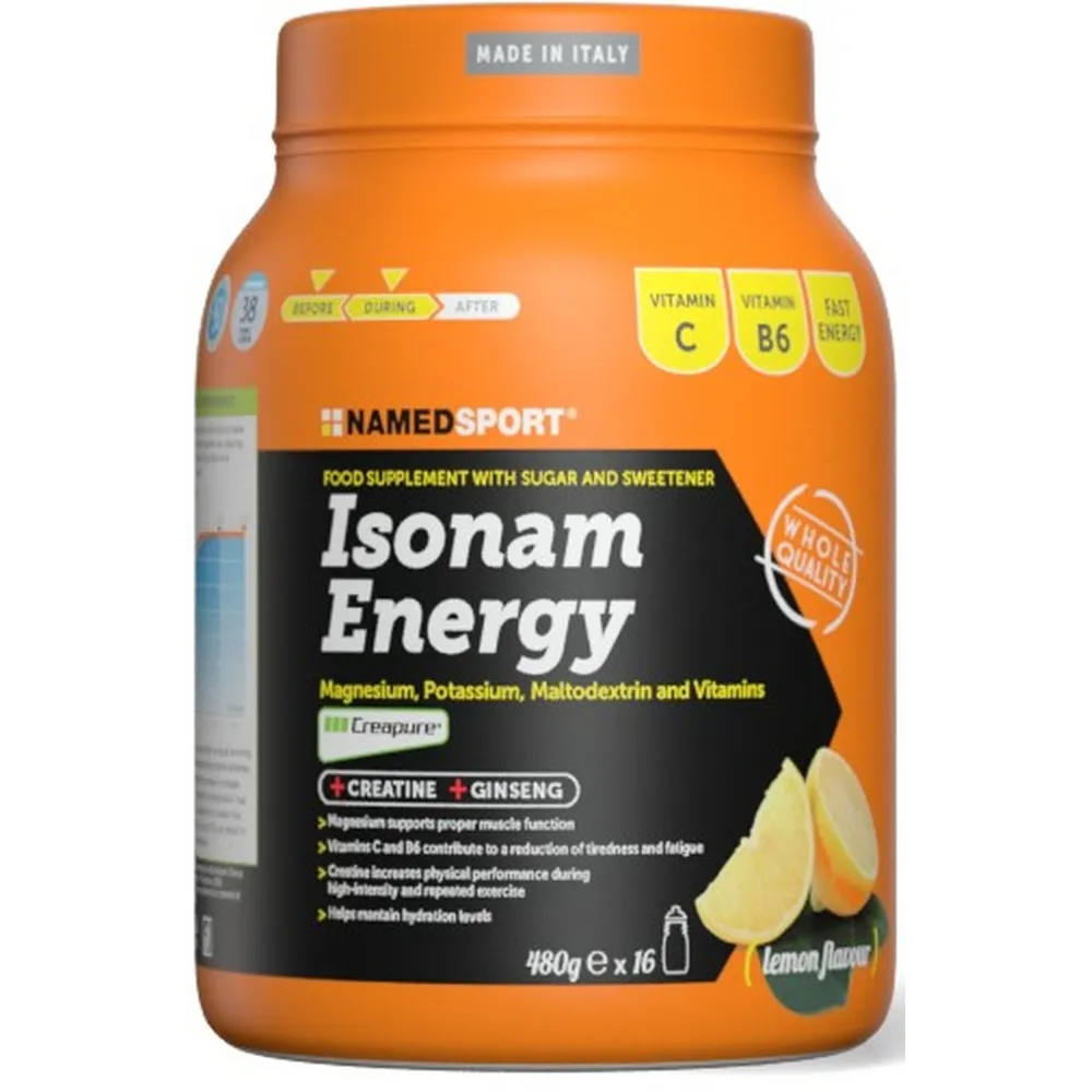 Image of NamedSport Isonam Powder Energy Lemon 480g