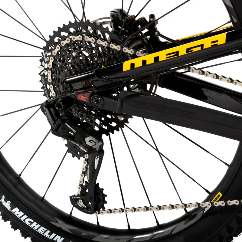 Nukeproof Mega 275 Pro Carbon Mountain Bike 2019 Midnight/Yellow-10