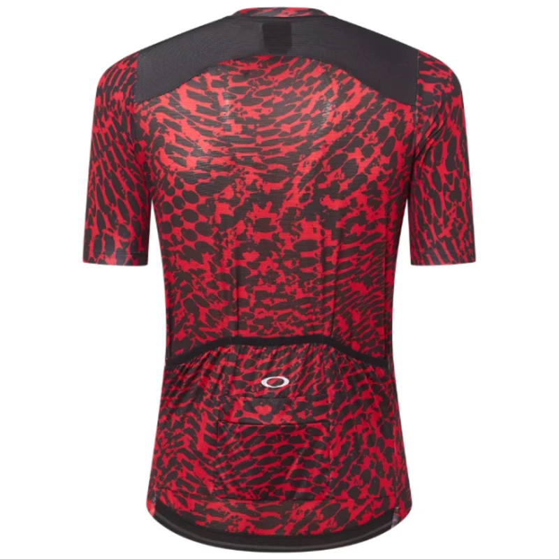Oakley Endurance Dazzle Camo Short Sleeve Jersey Abstract Redline/Black-1