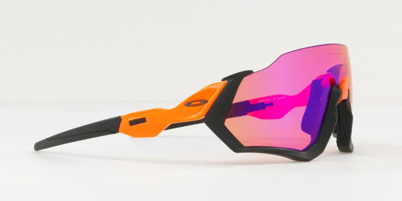 Oakley Flight Jacket Sunglasses Neon Orange/Prizm Trail-11