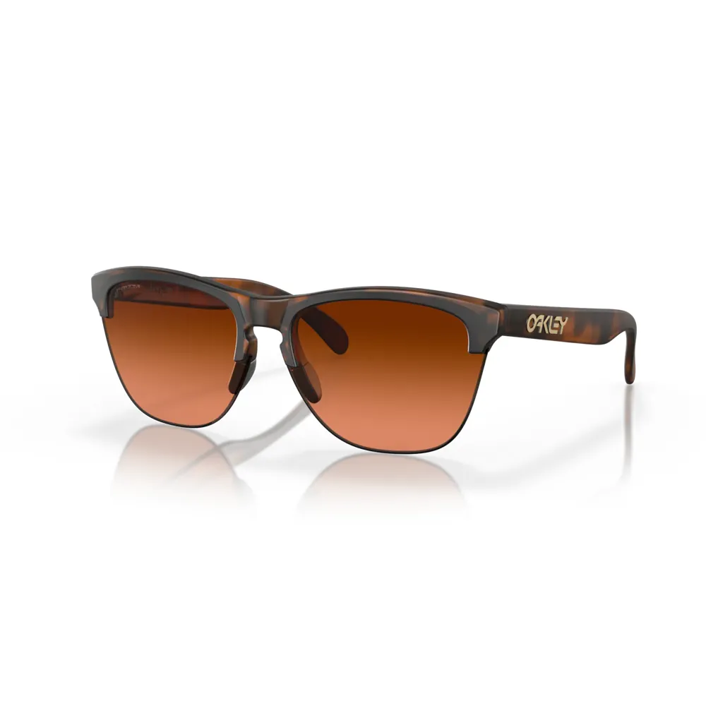 Image of Oakley Fogskins Lite Sunglasses Matte Brown Tortoise/Prizm Brown Gradient