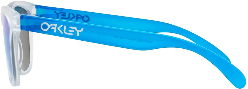 Oakley Frogskins Colorblock Sunglasses Matte Clear/Sapphire Iridium-3