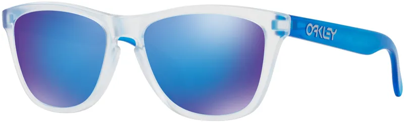 Oakley Frogskins Colorblock Sunglasses Matte Clear/Sapphire Iridium