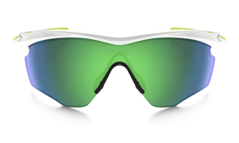 Oakley M2 XL Sunglasses White/Jade Iridium-1