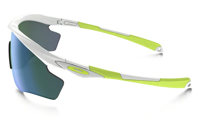 Oakley M2 XL Sunglasses White/Jade Iridium-3