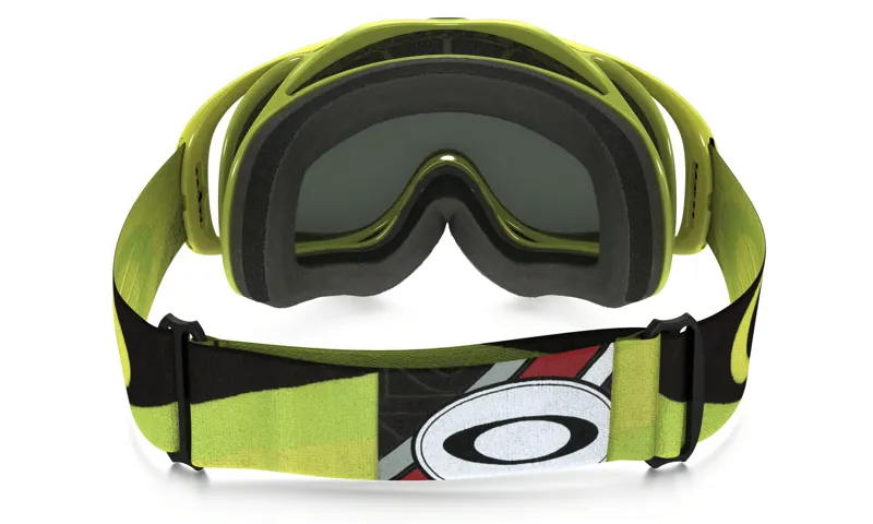 Oakley Crowbar MX Heritage Racer Goggles Green/Dark Grey-2