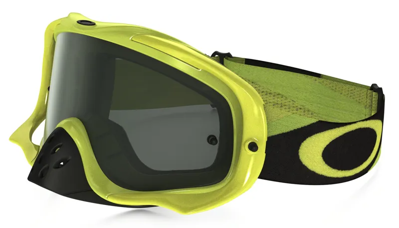 Oakley Crowbar MX Heritage Racer Goggles Green/Dark Grey