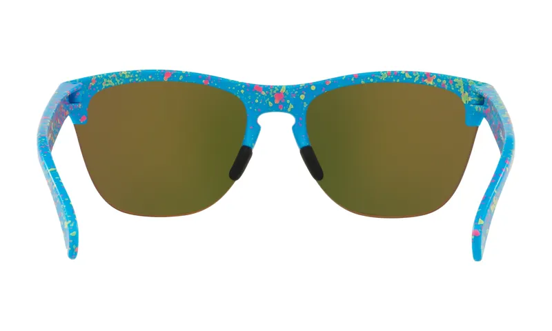 Oakley Frogskins Sunglasses Lite Splatter Blue Fire Iridium-2