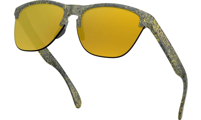 Oakley Frogskins Lite Sunglasses Splatter Crystal Black/24K Iridium-4